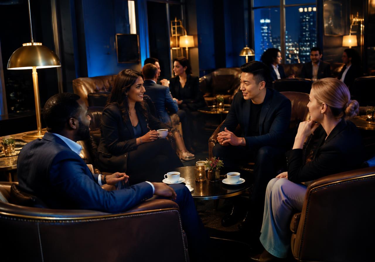 Founder's Lounge concept illustration